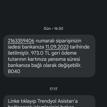 Trendyol İade Usulsüzlüğü Mağduriyeti