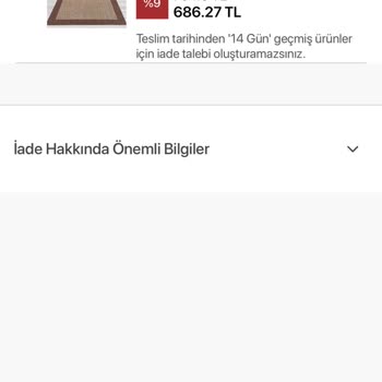 Koçtaş Online Aldığım Ürünü İade Edemiyorum