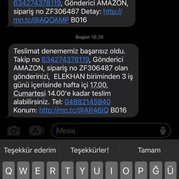 MNG Kargo Teslimat Sorunu