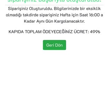 Cepliuzun.org Tamamen Farklı Ürün Gönderildi