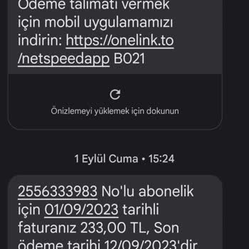 Netspeed Fazla Tahsil Edilen Ücret Ve Yanlış Açıklama