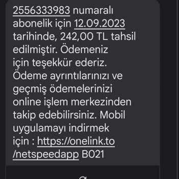 Netspeed Fazla Tahsil Edilen Ücret Ve Yanlış Açıklama