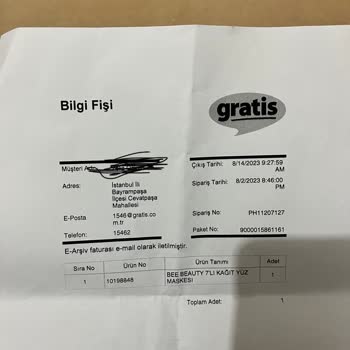 Gratis Eksik Ürün Çözülmez Sorun