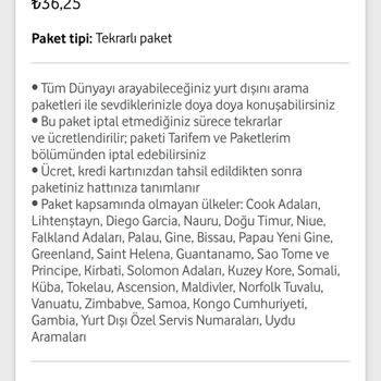 Vodafone Tekrarlı Paket İptaliyle Tekrarın Değil, Paketin İade Olması
