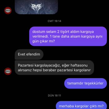 Pistol Kisses Siparişimi Kargoyu Vermiyorlar Ve İşletmeye Ulaşamıyorum