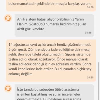 Trendyol Siparişimi Teslim Etmediği Gibi Ücret İadesi De Yapmıyor.