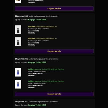 Sahte Parfüm ( Www.morhipo.com ) Sitesinden Alınan