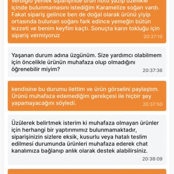 Migros Yemek Canlı Yardım İletişimsizliği Ve Çözümsüzlüğü