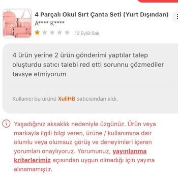 Hepsiburada Yurt Dışı Ürün Mağduriyeti