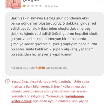 Hepsiburada Yurt Dışı Ürün Mağduriyeti