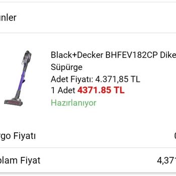 A101 Online Mağaza Şarjlı Süpürge İptali Ve Para İadesi Sorunu