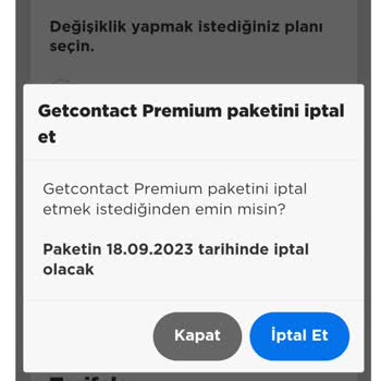 Getcontact Premium Üyelik İptali