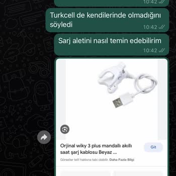 Wiky Watch Şarj Aleti Temin Edilemiyor