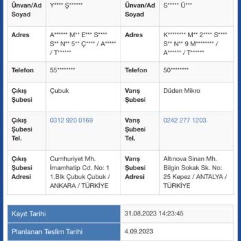 Antalya Sürat Kargo Düden Mikro Şubesi