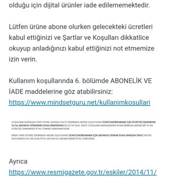 Mindset Guru Mindguru Uygulamasının Haksız Kazancı