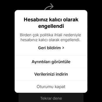 TikTok Hesabım Sebepsizce Kapatıldı