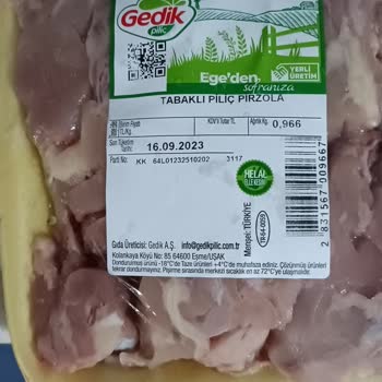 Kemer Migros Gedik Tavuk Pirzola Bozuk Ürün