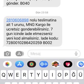 MNG Kargo'NUN Adresten Alma Konusunda Sorumsuzluğu