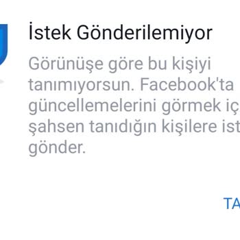 Facebook'ta Arkadaşlık İsteği Atamıyorum