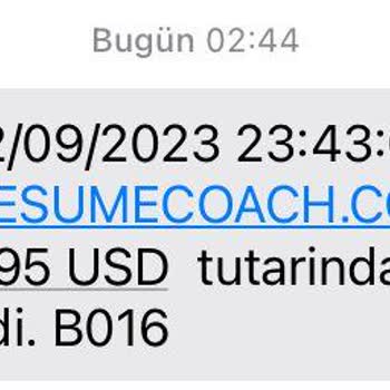 Resume Coach İznim Ve Bilgim Olmadan Banka Hesabımdan Para Çekti