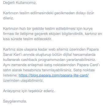 Papara Siparişim 21 Gündür Ortada Yok