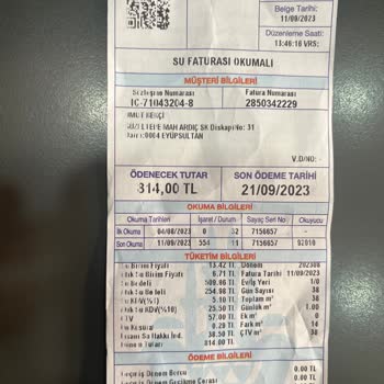 İBB - İstanbul Büyükşehir Belediyesi Su Faturası Fazla Gelmesi