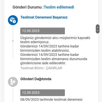 MNG Kargo Teslim Edilmeyen Kargo