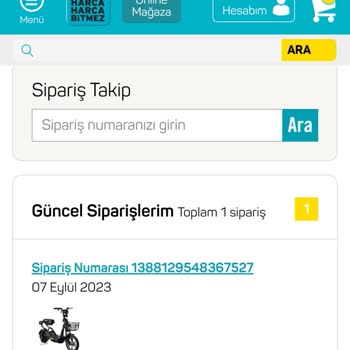 A101 İnternet Sitesinden Volta Motoru İle İlgili Sorunlar