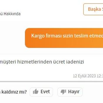 Trendyol Satıcının İndirimden Aldığım Ürünü Bilerek Kargoya Vermemesi