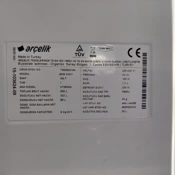 Arçelik Buzdolabım Gaz Kaçağı Arızası Sonrası Çöp Oldu