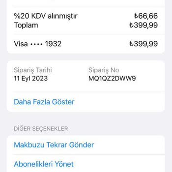 PicsArt Gold Programı Kartımdan Ödeme Çekmiş. İade İstiyorum