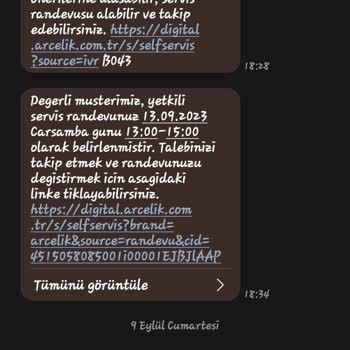 Arçelik Servis Ve Arıza Düzelmemesi