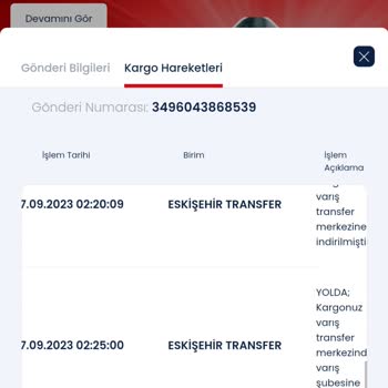 Aras Kargo Bir Türlü Bulunamayan Gönderi.