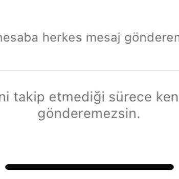Instagram Bu Hesaba Mesaj Gönderilemez Hatası