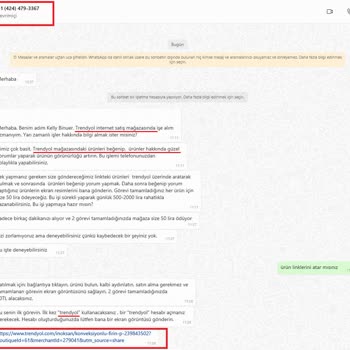 Trendyol Spam WhatsApp Mesajları