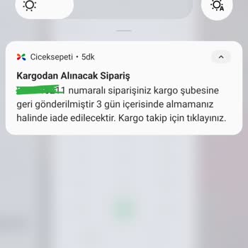 ÇiçekSepeti Kargonun Teslim Edilmemesi