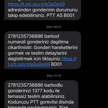 PTT Kargo Yanlış Kişiye Teslimat