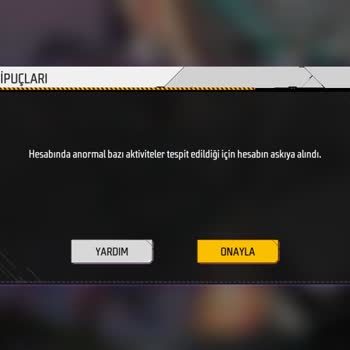 Garena Free Fire Hesap Giriş Ban