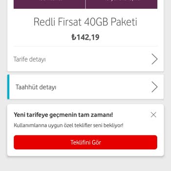 Vodafone Sunduğu Tarifeleri Taahhüt Yaptıktan Sonra Değişiyor.
