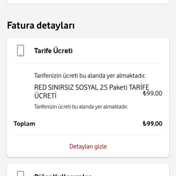 Vodafone Sunduğu Tarifeleri Taahhüt Yaptıktan Sonra Değişiyor.