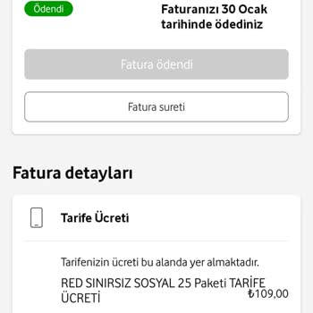 Vodafone Sunduğu Tarifeleri Taahhüt Yaptıktan Sonra Değişiyor.