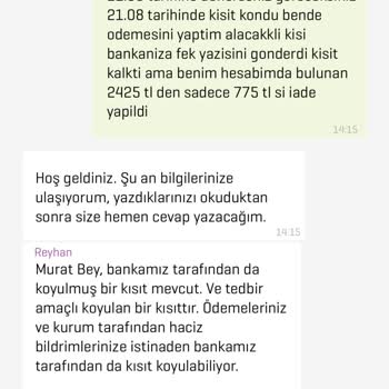 Enpara Hesabımda Olan Paraya Kendi Kafasınca Bloke Koyuyor