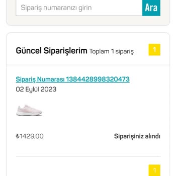 Nike A101 Den Aldığım Ürün 2 Haftadır Kargolanmadı, Bilgi Verilmedi.