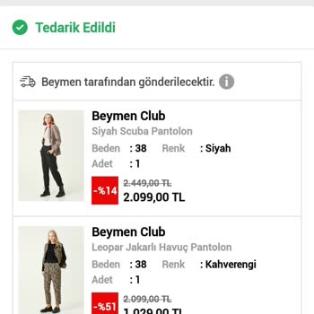 Beymen Kargolanmayan Ürünlerim Defalarca Aramama Rağmen Geri Dönüş Olmaması