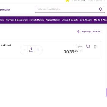 Gratis Kampanyalı Fiyattan Ürün Alamıyorum.