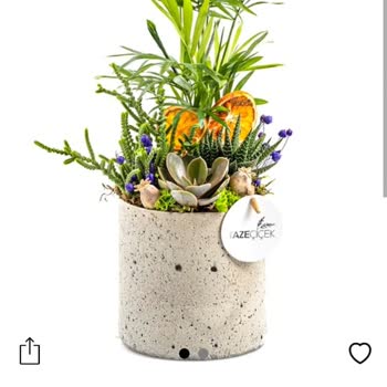 Taze Çiçek (tazecicek.com) Kırık Vazo Ve Otlu Çiçek