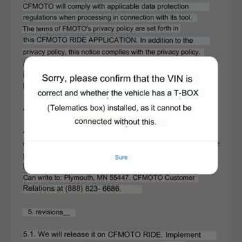 T-Box Problem On CFMOTO 250 SR: Cannot Use Navigation Feature