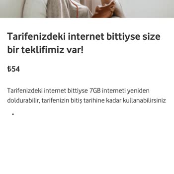 Vodafone İnternet Paket Alamama