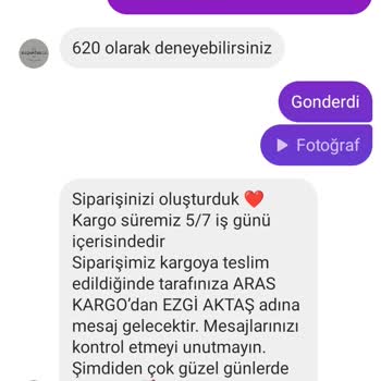 Ezgi Aktaş Saat Siparişi Verdim Bugün 3 Gün Oldu Ne Geri Dönüş Yok