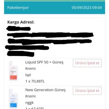 Doa Kozmetik Ürün İptali Ve Para İadesi Yapılmıyor